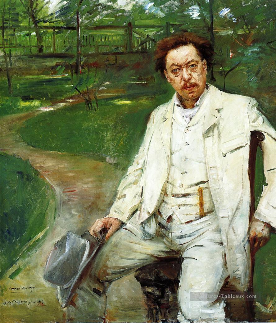 Portrait du pianiste Conrad Ansorge Lovis Corinth Peintures à l'huile